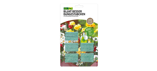 Blühpflanzen-Düngestäbchen Blüht Besser 