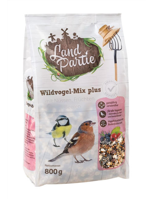 Wildvogelfutter Plus mit Nüssen, Früchten und Beeren