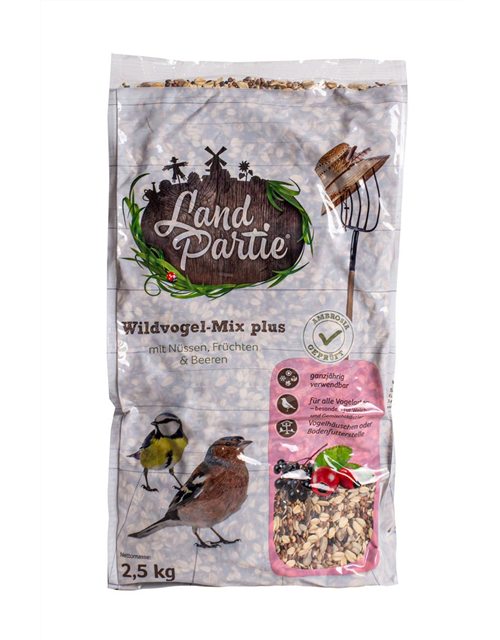 Wildvogel-Mix plus mit Nüssen, Früchten und Beeren